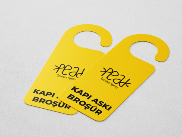 Askı Broşür Peak Reklam Bursa Matbaa Promosyon Tabela Web Tasarım Sosyal Medya
