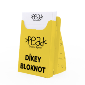 Dikey Bloknot Peak Reklam Bursa Matbaa Promosyon Tabela Web Tasarım Sosyal Medya
