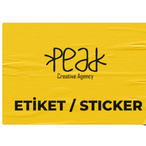 Etiket Peak Reklam Bursa Matbaa Promosyon Tabela Web Tasarım Sosyal Medya