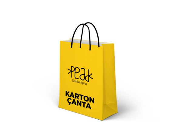 Karton Çanta Peak Reklam Bursa Matbaa Promosyon Tabela Web Tasarım Sosyal Medya