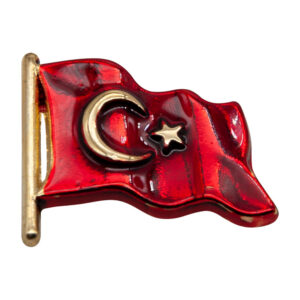 Peak Creative Bursa Promosyon Anahtarlık ve Rozetler Türk Bayrağı Mineli Yaka Rozeti (İğneli)