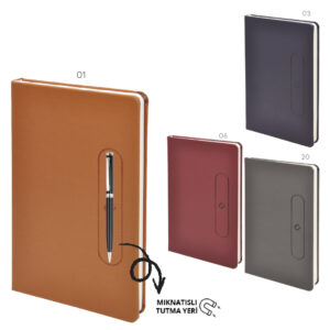 Peak Creative Bursa Promosyon Defterler Termo Deri Magnetli Defter