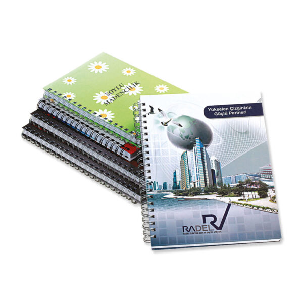 Peak Creative Bursa Promosyon Matbaa Ürünleri Spiralli Sert Kapak Defter