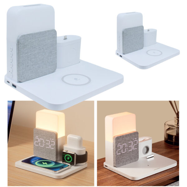 Peak Creative Bursa Promosyon Teknolojik Ürünler 5'i 1 Arada Wireless Şarj Cihazı