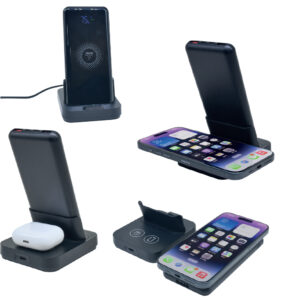 Peak Creative Bursa Promosyon Teknolojik Ürünler Standlı Wireless Mobil Şarj Cihazı
