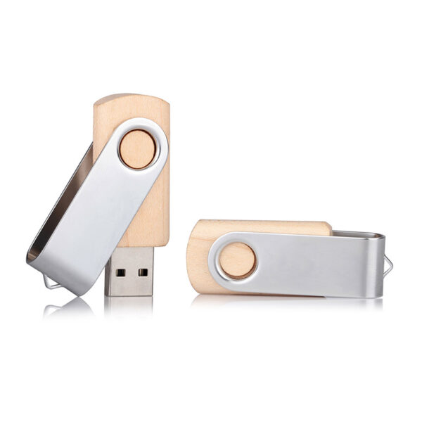 Peak Creative Bursa Promosyon USB Bellekler 16 GB Ahşap Döner Kapaklı USB Bellek
