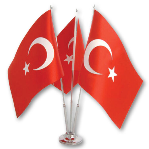 Peak Creative Bursa Promosyon VIP Setler Üçlü Masa Bayrağı