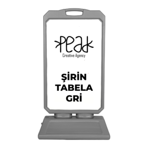 Şirin Tabela Gri, Dubalar Açık Hava, Peak Reklam Bursa