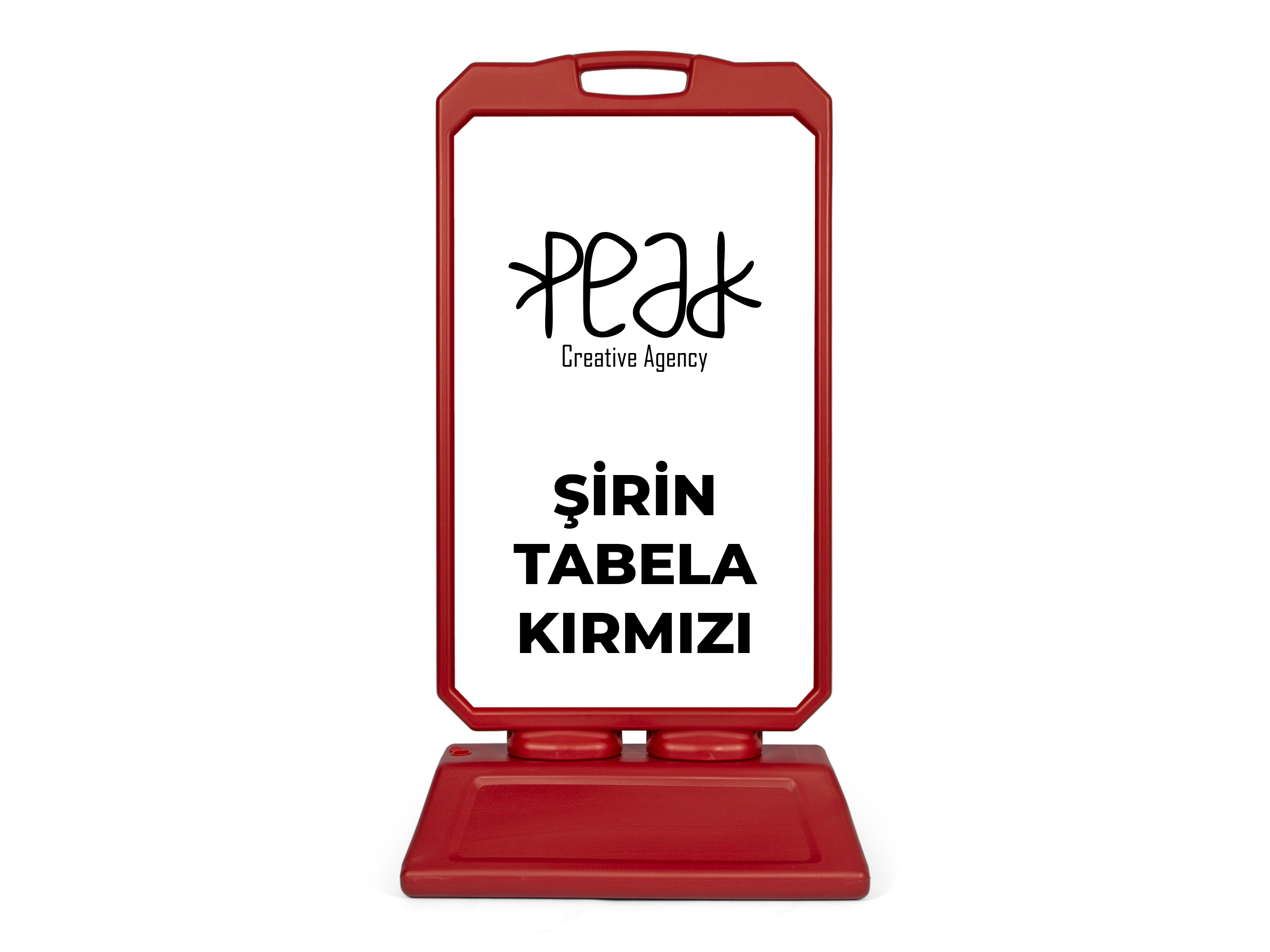 Şirin Tabela Kırmızı, Dubalar Açık Hava, Peak Reklam Bursa