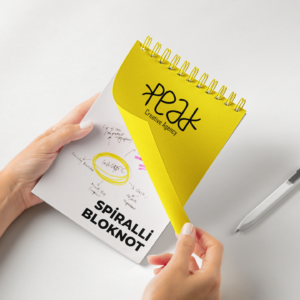 Spiralli Bloknot Peak Reklam Bursa Matbaa Promosyon Tabela Web Tasarım Sosyal Medya